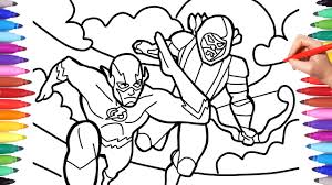 Find & download free graphic resources for arrow. Flash And Green Arrow Flash Arrow Coloring Pages How To Draw Flash And Arrow Youtube