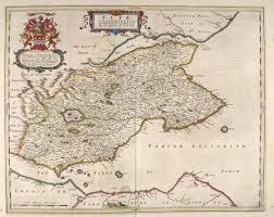 The Kingdom Of Fife The Atlas Of Scotland 1654 Map Fantasy Map Old Maps