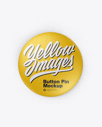 We are a team of designers based in the us that provide the latest psd graphic resources and downloads. Matte Button Pin Mockup In Stationery Mockups On Yellow Images Object Mockups