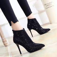 Stylight.com has been visited by 100k+ users in the past month Buy Women Ankle Boots Lace Up Pointed Toe High Heel Black Chelsea Boots Pumps Shoes For Women At Affordable Prices Free Shipping Real Reviews With Photos Joom