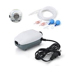 Hitop Dual Outlet Aquarium Air Pump Whisper Adjustable Fish Tank Aerator Quiet Oxygen Pump With Accessories For 20 To 100 In 2020 Aquarium Air Pump Air Pump Aerator