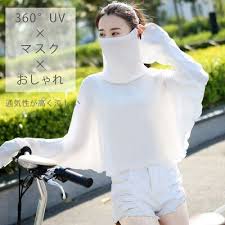 5月末入荷予定 マスク uv おしゃれ 着る 日焼け止め 涼しい 夏用 羽織る uvカット マスクショール 紫外線 対策 首まで 通気性 高い 送料無料 room my favorites マスク uvカット 紫外線