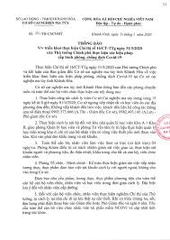 Về việc thực hiện chỉ thị 16 của thủ tướng chính phủ và chỉ đạo của ubnd tphcm, quận gò vấp đã thiết lập 12 chốt chính và 233 chốt, điểm phụ. Thong Bao V V Triá»ƒn Khai Thá»±c Hiá»‡n Chá»‰ Thá»‹ Sá»' 16 Ct Ttg Ngay 31 3 2020 Cá»§a Thá»§ TÆ°á»›ng Chinh Phá»§ Thá»±c Hiá»‡n Cac Biá»‡n Phap Cáº¥p Bach Phong Chá»'ng Dá»‹ch Covid 19