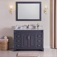 Find new gray bathroom vanities for your home at joss & main. Constantia 48 Inch Bathroom Vanity V1902 48 02 Color Charcoal Gray