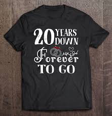 Platinum can stick it out through thick and thin much like you both have after 20 years wed. 20 Years Down Forever To Go Couple 20th Wedding Anniversary