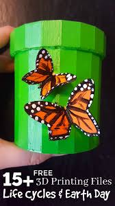 Download Free Butterfly Flowerpot 3d Printing File For Earth Day Gardens