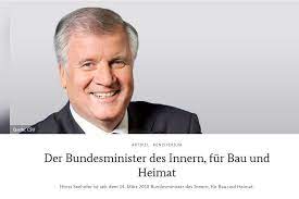 Geführt wird das ministerium vom bundesminister des innern, für bau und heimat, horst seehofer. Bundesministerium Des Innern Fur Bau Und Heimat On Twitter Seit Gestern Ist Unser Neuer Bundesinnenminister Seehofer Im Amt Seinen Werdegang Der Ihn Nun Zu Uns Ins Bmi Gefuhrt Hat Konnen Sie Hier