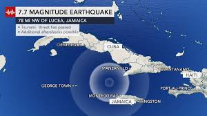 The main earthquake was followed by a a passing shower or thunderstorm is possible each afternoon in haiti, but sunday looks to have a. Breaking Weather By Accuweather On Twitter A Small Tsunami Was Observed At George Town Cayman Islands Measuring 0 11 Meters 0 4 Feet The Tsunami Threat Has Now Passed Following Today S Magnitude 7 7 Earthquake