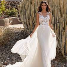 Lace details look great the ball gown created in lace and tulle is from top to bottom a gown of true elegance and class. 24 Lace Wedding Dresses We Love