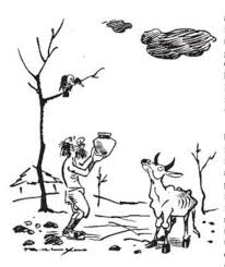 Uncertain Monsoons Caricature Cartoon Moose Art