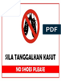 Savesave sila tanggalkan kasut anda for later. Sila Tanggalkan Kasut