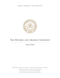 the Honors and awards Ceremony