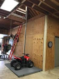 2x4 Ft Custom Size Attic Lift Premium 1400 400 Lb Garage Attic Li Auxx Lift Store 2017 Garage Attic Lift Attic Lift Garage Attic