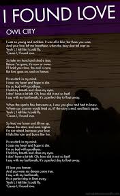 Owl City I Hope You Think Of Me Lyrics Charity L Martin Variouslettuces Owl City I Found Love Lyrics Owl City Owl City Songs Lyrics