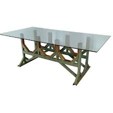 4.5 out of 5 stars. Two Customizable Industrial Metal And Wood Dining Room Table Bases For Sale At 1stdibs