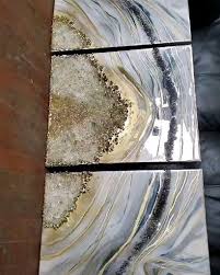 Silver Geode Decor Luxury Decor Resin Painting Geode Painting Resin Art Resin Ideas Video Resin Art Canvas Resin Wall Art Resin Art Painting