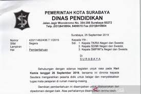 Check spelling or type a new query. Antisipasi Demonstrasi Di Surabaya Pemkot Liburkan Siswa Sekolah Antara News