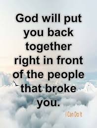 Be Patient God Will Restore Everything And Heal Your Soul You Will Come Out Different And People Will Notice Life Quotes Inspirational Quotes Prayer Quotes