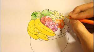 You can learn how to draw fruit basket step by step easy. How To Draw A Bowl Of Fruit Step By Step Easy Fruit Bowl Drawing Drawings Basket Drawing