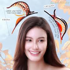 Amazon.com : RC ROCHE ORNAMENT 6 Pcs Womens Hollow Vintage Elegant Curved  Chic Premium Plastic Hair Firm Grip Non Slip Side Slide Fashion Accessory  ...