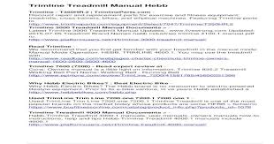 When the key is inserted, the manual mode will shown in the flashing current segment column and the treadmill will automatically adjust to the speed and incline settings for the second belt will. Trimline Treadmill Manual Hebb Where Can I Download An Instruction Manual For A Oct 16 2007 Where Can I Download An Instruction Manual For A Trimline Treadmill