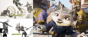 For Kung Fu Panda 4 (2024), the character designer of the previous movies  and shows, Nico Marlet, only worked on the movie for a week and never came  back upon realizing that