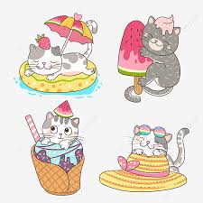 On this page are clipart images, pictures and animations concerning summer. Playful Cute Cat In Summer Summer Clipart Bask In The Sunshine Life Buoy Png Transparent Clipart Image And Psd File For Free Download