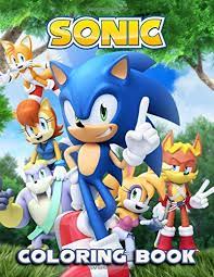 Minecraft and sonic coloring page. Sonic Coloring Book 60 Illustrations Jumbo Coloring Book Great Coloring Pages Ages 3 8 Buy Online In Morocco At Desertcart Ma Productid 156126134