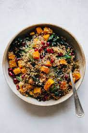 toasted coconut bulgur and butternut squash bowl recipe grain bowl recipe recipes food