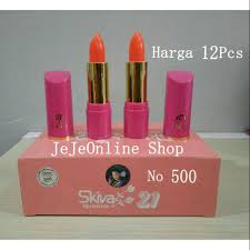Lipstick skiva 21 nomor 500. Lipstik Skiva 21 No 500 Harga 12pcs Shopee Indonesia