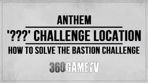 In the ps4 multiplayer game anthem you can unlock a total of 47 trophies. Anthem Bastion Challenge Location Solution How To Solve This Bastion Collectibles Challenge Youtube