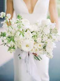 All those innovative flower designs are inspiring, but a white bouquet is something that will always be in style. White Wedding Bouquet Ideas Arabia Weddings