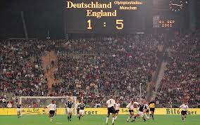 On 1 september 2001 germany met england during the qualifying stages of the 2002 world cup, at the olympiastadion in munich. Germany 1 England 5 Is The Best England Game I Have Ever Commentated On Says John Motson