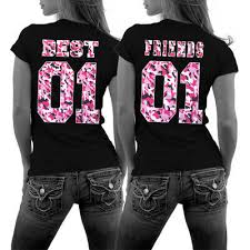 Freundschaften machen das leben lebenswert. Best Friends Bff Shirts Mit Camouflage Print Pink Parchenshirts Beste Freunde Eur 29 90 Picclick De