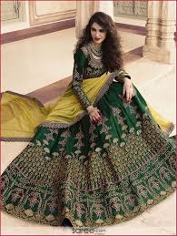 Dark Green Silk Designer Lehenga Choli With Zari Embroidery Designer Lehenga Choli Lehenga Choli Wedding Engagement Lehenga