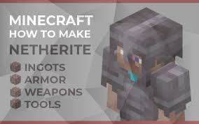 Netherite items are therefore more powerful and durable than diamonds, can float in lava. Minecraft How To Make Netherite Ingots Armor Weapons Tools Ohana Gamers