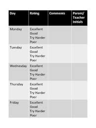 Middle School Behavior Chart Freebie