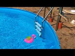 Montage Der Poolleiter Rundpool 4 50 1 20m Youtube In 2020 Pool Poolleiter Montage