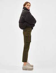 Bershka Black Cargo Pants With Chain Utility Cargo Trousers Trousers Women Outfit Green Cargo Pants Outfit Cargo Pants Outfit