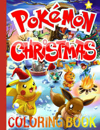Enjoy these beautiful funny cartoons posing to wish their fans merry christmas with these pokemon christmas coloring pages available for free to all. Pokemon Christmas Coloring Book Cute Gift For Children Boys And Girls Christmas Black Ouss 9798558074284 Amazon Com Books