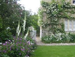 Beautiful English Cottage Garden Stone Walls Garden Cottage Garden