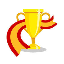 Copa de la liga de inglaterra; Copa De Oro Con La Bandera Espanola En El Fondo Blanco Concepto Del Campeonato Liga Deporte De Equipo Concepto De Premio El Liderazgo Ganar Y El Exito Premio Ganador Ilustraciones Vectoriales Clip