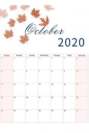 October 2020 Calendar Printable In 2020 Calendar Printables October Calendar Printable October Calendar