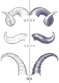 動物にもモンスターにも使える ツノの描き方 イラストの描き方 ツノの質感 how to draw horns for animals and monsters illustration tutorial ヤギ イラスト ツノ スケッチのテクニック