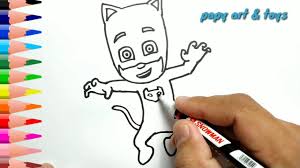 Mewarnai gambar sketsa kartun ini akan menjadi tempat untuk sang anak dalam mengekspreksikan diri mereka, biarkan saja anak berimajinasi sesuai dengan apa yang mereka pikirkan. Ajaib Belajar Cara Menggambar Catboy Pj Mask Mewarnai Kartun Dengan Mudah Anak Menggambar Youtube