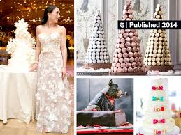 Four tier round white wedding cake with royal icing curly q piping, diamond and boston. Extravagant Wedding Cakes Rise Again The New York Times