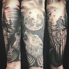 101 Best Wolf Tattoos For Men Half Sleeve Tattoo Wolf Tattoo Sleeve Half Sleeve Tattoos Wolf