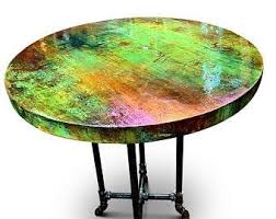 Check spelling or type a new query. Green And Turquoise Coffee Table Side Table Cocktail Table Copper Metal Patina Southwest Decor Mindfulness Art Painted Furniture Furniture Home Decor