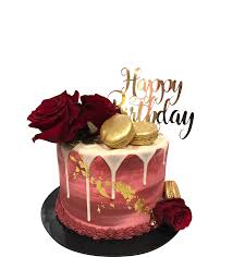 Maybe you would like to learn more about one of these? Red Roses And Gold Macarons Watercolour Buttercream Speciality Cake Cake Creations By Kate