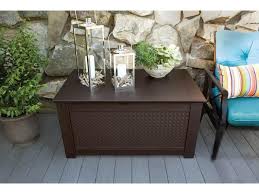 Shop for rubbermaid patio storage online at target. Rubbermaid Patio Chic 16 Cu Ft Outdoor Storage Deck Box Brown 1837304 Newegg Com